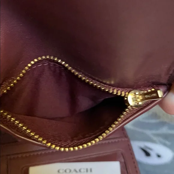 Coach Pink and Beige Signature Wallet new - Picture 12 of 14